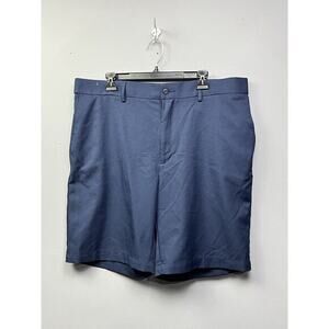 Grand Slam Golf Shorts Mens 40 Navy Blue Polyester Zip‎ Pockets Button